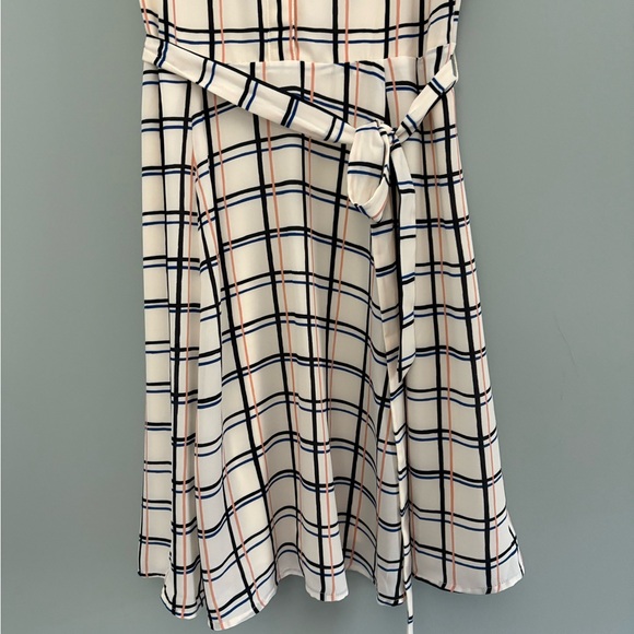 Banana Republic Plaid Sleeveless Belted Shirtdress 8P NWT - Picture 6 of 13